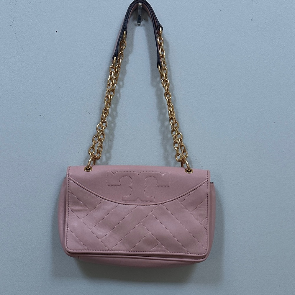 Tory Burch Blush Quilted Shoulder Bag